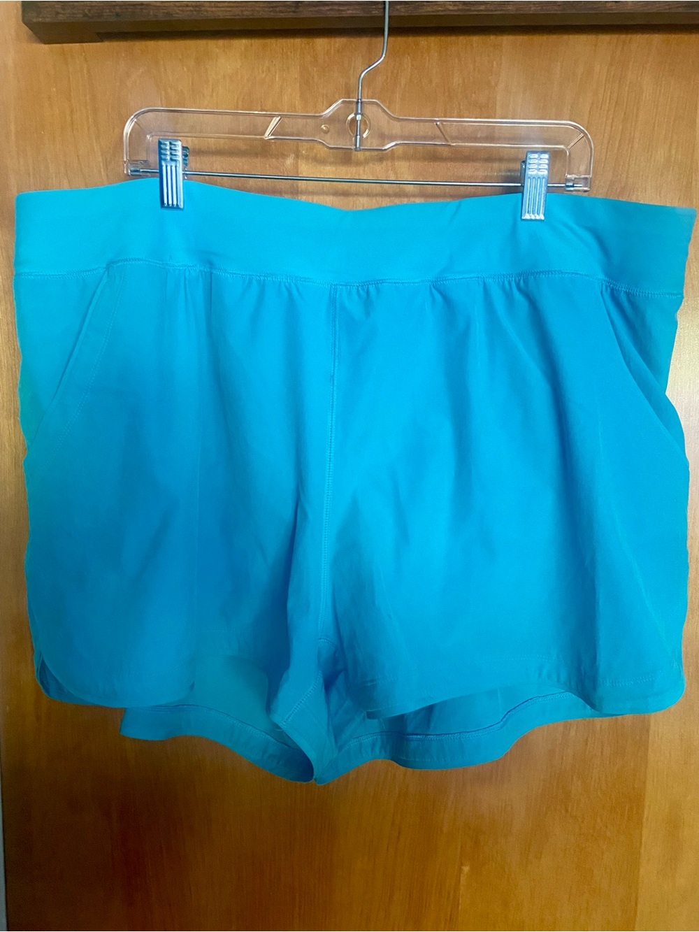 🏝️Lands' End Women’s Lined Swim Shorts in Aqua        SIZE 22W